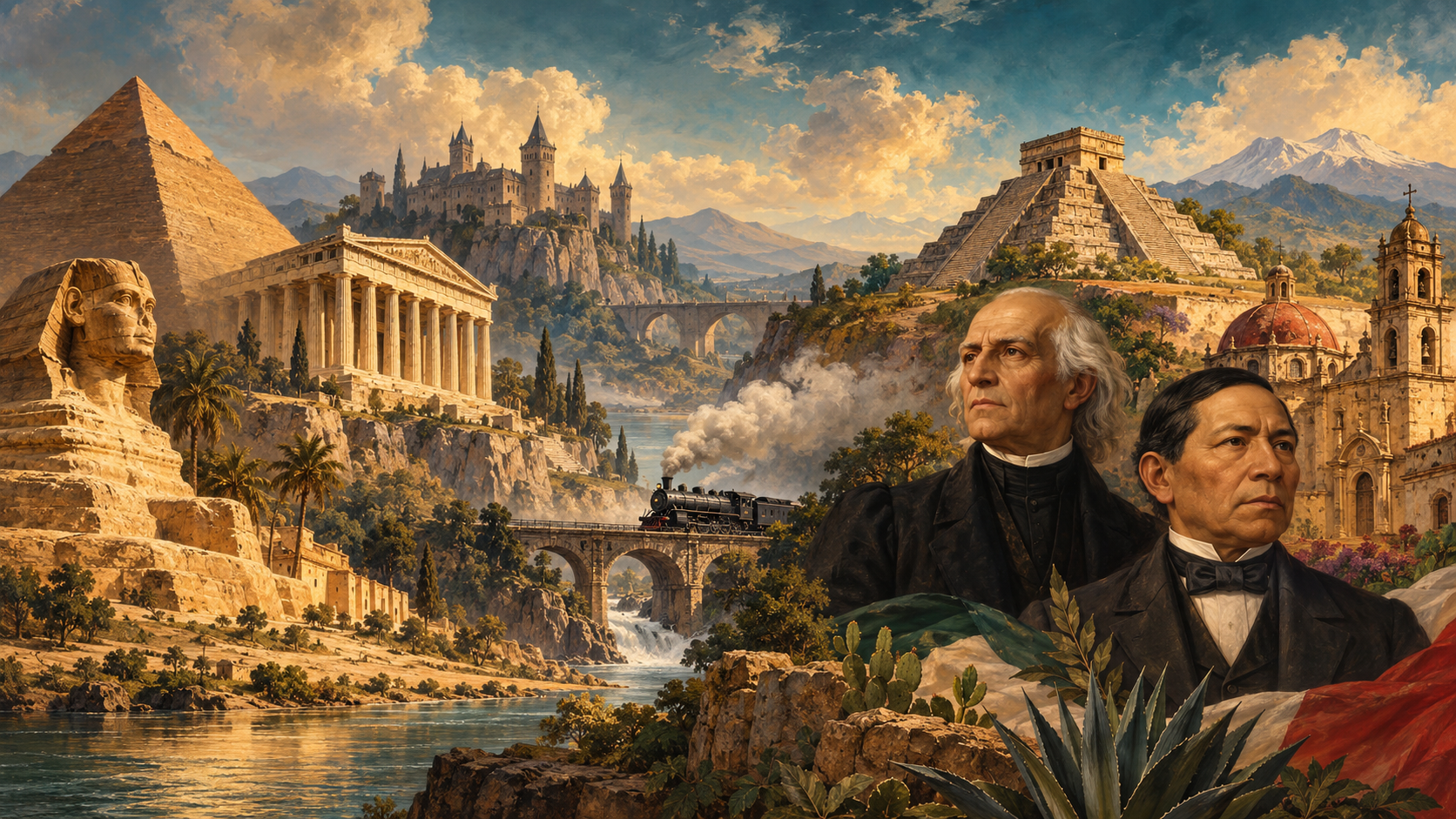Panorama artístico de Historia Universal e Historia de México